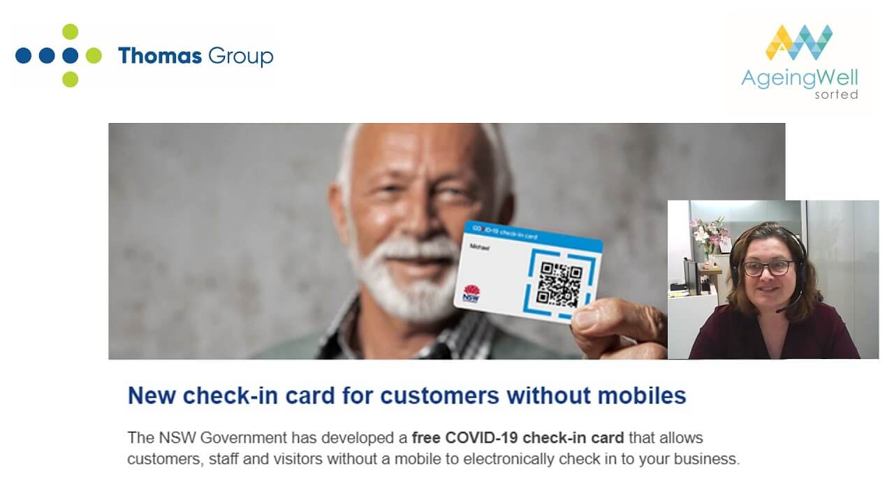 Video Service NSW Check-in QR Cards image